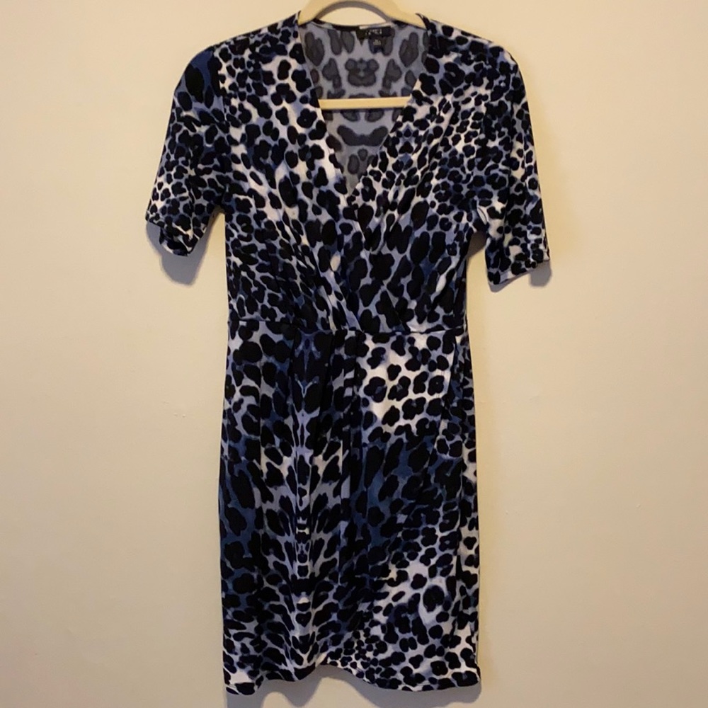 Apt 9 Animal Print Midi Slit Dress